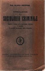 Introduzione alla Sociologia Criminale
