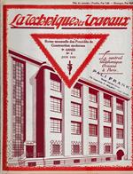 La Tecnique des Travaux. Revue mensuelle des Procédés de Construction modernes, 9° anno, n. 6, Juin 1933
