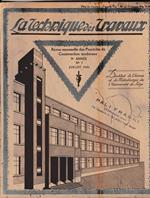 La Tecnique des Travaux. Revue mensuelle des Procédés de Construction modernes, 9° anno, n. 7, Juillet 1933