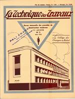 La Tecnique des Travaux. Revue mensuelle des Procédés de Construction modernes, 11° anno, n. 5, Mai 1935