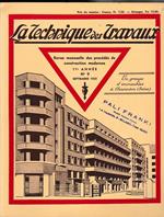 La Tecnique des Travaux. Revue mensuelle des Procédés de Construction modernes, 11° anno, n. 9, Septembre 1935