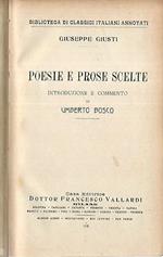 Poesie e prose scelte