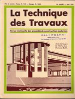 La Tecnique des Travaux. Revue mensuelle des Procédés de Construction modernes, 12° anno, n. 5, Mai 1936