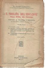 Il problema dell'educazione nella storia del pensiero. Volume terzo