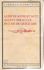 Le dit du sourd et muet qui fut miraculé en l'an de Gràce 1266