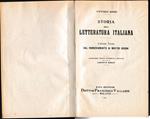 Storia della Letteratura Italiana 3° vol. Dal rinnovamento ai giorni nostri