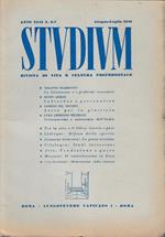 Studium. Rivista di vita e cultura professionale, anno XLII, n. 6-7 Giugno-Luglio 1946