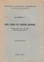 Testi-chiave del pensiero moderno