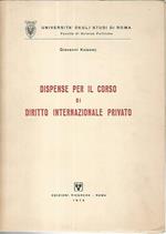 Dispense per il corso di diritto internazionale privato