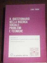 Il Questionario Nella Ricerca Sociale :Problemi E Tecniche Di: Fruda