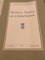 Archivio storico per la Sicilia orientale