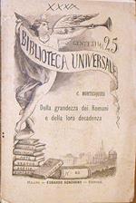 Della Grandezza Dei Romani E Della Loro Decadenza