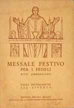 Messale Festivo Per I Fedeli Rito Ambrosiano Dalla Decollazione All'Avvento