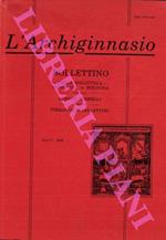 L' Archiginnasio. C. Bollettino della Biblioteca Comunale di Bologna.