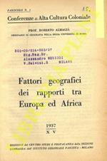 Fattori geografici dei rapporti tra Europa ed Africa