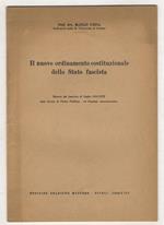 Il nuovo ordinamento costituzionale dello Stato fascista