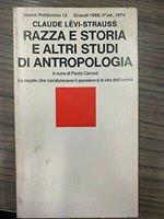 Razza e storia e altri studi di antropologia