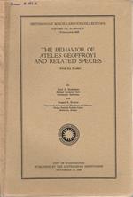 The behavior of ateles geoffroyi and related species