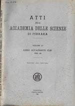 Atti della Accademia delle Scienze di Ferrara Vol. 41° anno accademico CLXI 1963-64