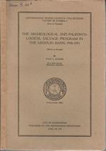 The archeological and paleontological salvage program in the Missouri Basin, 1950-1951