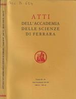 Atti dell'Accademia della scienze di Ferrara volumi 68-69 Anni accademici 168-169 1990-91 1991-92