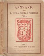 Annuario della R. Scuola Normale Superiore - Pisa, Volume I