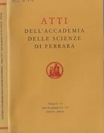 Atti dell'Accademia della scienze di Ferrara volumi 72-73 Anni accademici 172-173 1994-95 1995-96