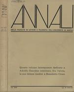 Annali della facoltà di lettere e filosofia dell'università di Napoli Vol. XVIII n.s. VI (1975-1976)