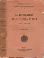 La Letteratura della Nuova Italia. Saggi Critici VOL III