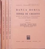 Banca borsa e titoli di credito 1963- XV-Fasc.II,III, IV