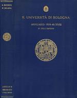 Reale Università di Bologna - annuario dell'Anno Accademico 1939-40