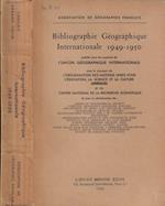 Bibliographie Géographique Internationale 1949-1950