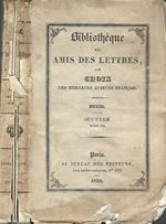 Bibliothèque des Amis des lettres ou choix des milleurs auteurs francais. Oeuvres, Ducis. Vol. III