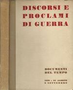 Discorsi e Proclami Di Guerra