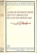 Le Dit Du Sourd et Muet Qui Fut Miraculé En L'An De Grace 1266