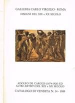 Galleria Carlo Virgilio. Disegni del XIX e XX secolo. Adolfo De Carolis 1874-1928 ed altri Artisti del XIX e XX secolo