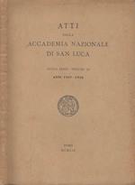 Atti della Accademia Nazionale di San Luca - Nuova serie, Volume III - Anni 1957-1958