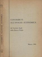 Contributi alla analisi economica del Servizio Studi della Banca d'Italia - Marzo 1985