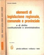 Elementi di legislazione regionale, comunale e provinciale