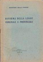 Riforma della legge comunale e provinciale