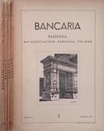 Bancaria-Rassegna dell’Associazione bancaria italiana, Anno VII, 5,6,9,11, 1951