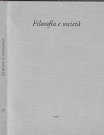 Filosofia e società Vol. XII 1995