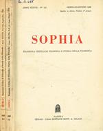 Sophia. Rassegna critica di filosofia e storia della filosofia. Anno XXXVII, fasc.1/2, 3/4, 1969