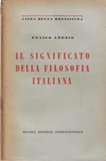 Il significato della filosofia italiana