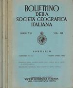 Bollettino della Società Geografica Italiana. Serie VIII - Vol. VII