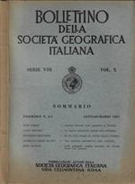 Bollettino della Società Geografica Italiana Vol. X Anno 1957