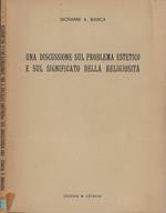 Una discussione sul problema estetico e sul significato della religiosità