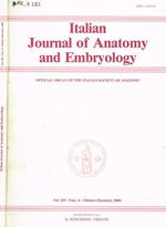 Italian Journal of anatomy and embryology. Vol.105, fasc.4, ottobre-dicembre 2000