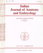 Italian Journal of anatomy and embryology. Vol.97, 1992. 4voll