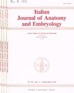 Italian Journal of anatomy and embryology. Vol.98, 1993. 4voll